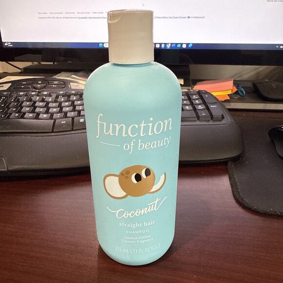 NEW Function of Beauty STRAIGHT Hair COCONUT Conditioner 11oz Limited Edition - Picture 1 of 2